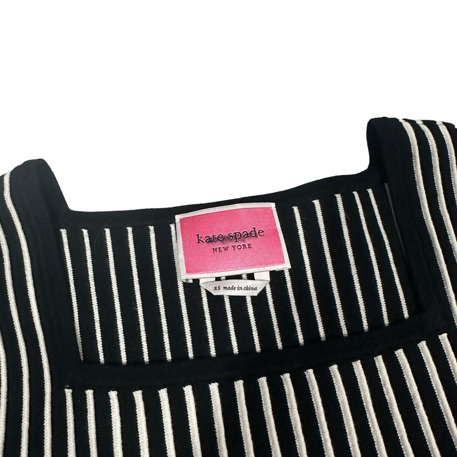 NWOT Kate Spade Ribbed Knit Retro Sweater Dress, XS $239 thumbnail 6