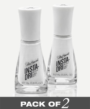 Sally Hansen Insta-Dri Nail Polish 113 White On Time 0.31oz Pack of 2