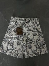 Kids Burberry Denim Shorts Floral & Bear Motif, NWT Size 8