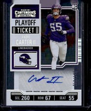 2023 Panini Contenders #170 Andre Carter II Playoff Ticket #/149