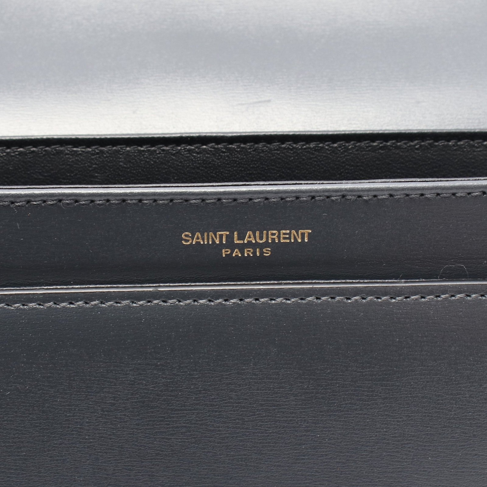 【BORSA】Saint Laurent LE61 Borsa a tracolla in pelle grigia dal Giappone usata