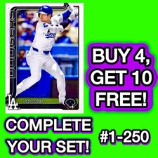 2025 Topps Series 1 BASE Singles! U-PICK! You Complete Your Set! *CHEAP SALE* 2025 Topps Series 1 BASE Singles! U-PICK! You Complete Your Set! *CHEAP SALE*