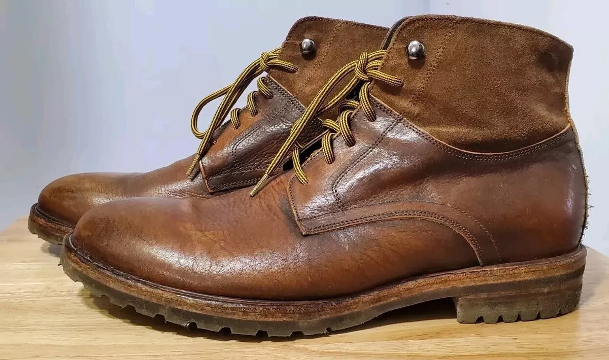 Martin Dingman Lace Up Oxford Boots Leather/Suede Made In  display picture 1
