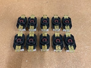 Lot of 10 Hubbell 30A 277/480V 3-Phase Twist Lock Receptacle L22-30R HBL2820