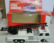 Fire Engine Classic Toy White vintage Radio Shack 1970s Tandy with box
