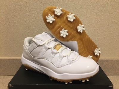 white jordan 11 golf shoes