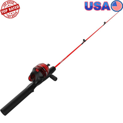 30'' Spincasting Rod Reel Combo Fiberglass Durable Easy Casting Ideal Fishing New