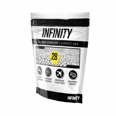INFINTY Valken Airsoft Infinity 0.28g Seamless 6mm BBs 1KG 3500 Count Bag White NEW