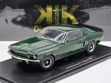 KK-Scale 1968 Ford Mustang GT 390 Fastback Bullitt Steve McQueen Green 1:18 - Ne