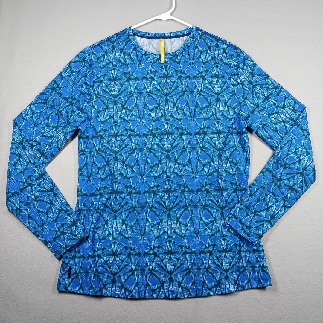 Top stretch et large bleu roi petite maille manches courtes - Horizons