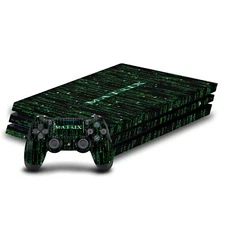 OFFICIAL THE MATRIX KEY ART VINYL STICKER SKIN DECAL FOR SONY PS4 PRO BUNDLE