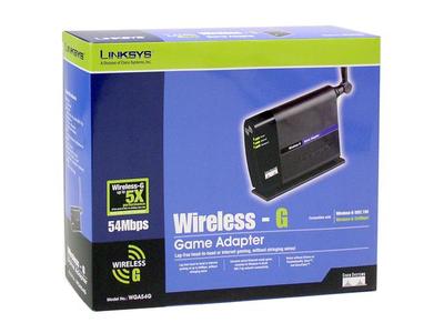 Cisco Linksys WGA54G (WMM26833) 802.11g/b Wireless Wireless-G Gaming Adapter NIB