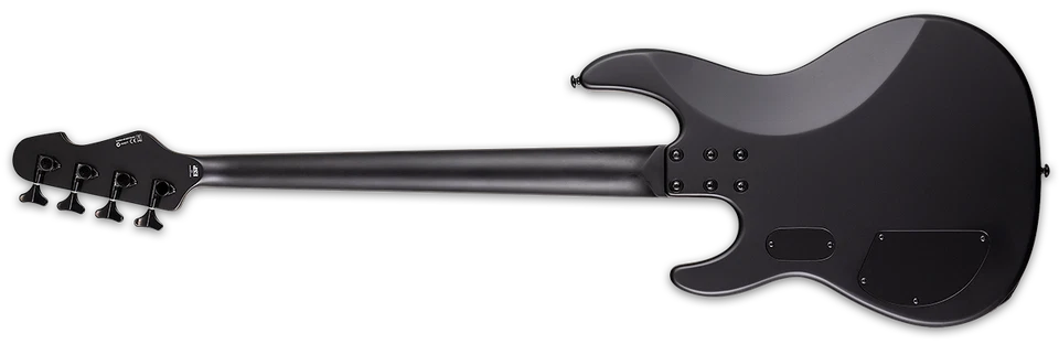 ESP LTD AP-4 Black Metal LH Black Satin BLKS Left-Handed Bass + Free Gig Bag - Image 2 of 3