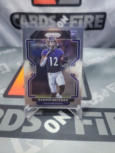 🔥2021 Panini Prizm #340 Rashod Bateman Base Rookie RC Baltimore Ravens - Foto 1 di 2