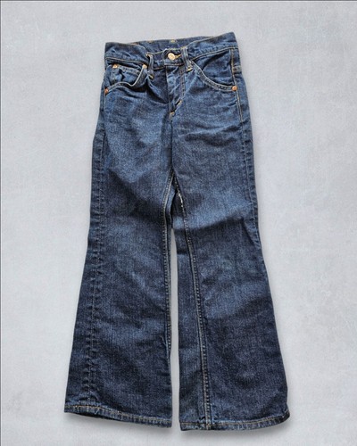 Vintage 1960s Lee Riders Sanforized Dark Wash Denim Jeans Talon Zipper USA 6R - Picture 2 of 12