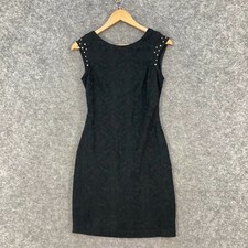 Zara Womens Dress Size M Medium Black Sleeveless Bodycon Round Neck 31804