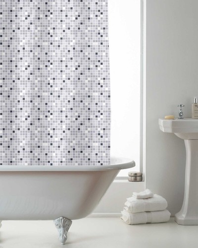 MODERN PRINTED DESIGN PEVA SHOWER BATHROOM CURTAIN WITH RING HOOKS 180 X 180CM - 第 16/46 張圖片