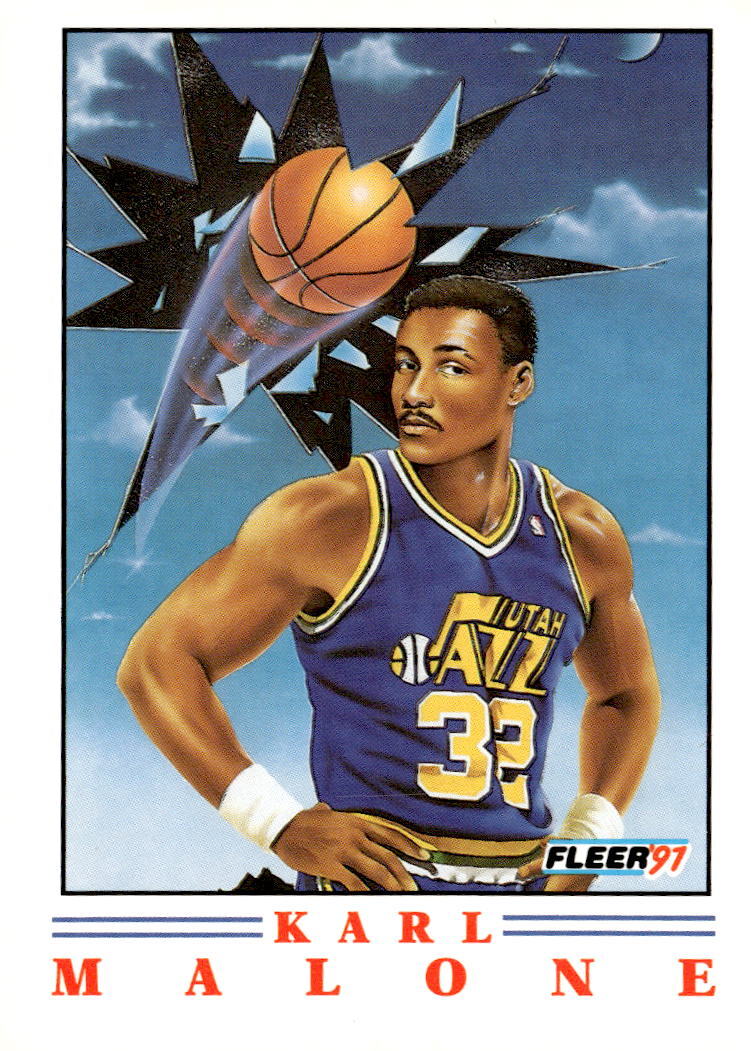 1991-92 Fleer #5 Karl Malone Pro-Visions