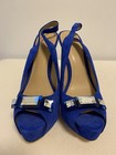 NEW ZARA PARTY COCKTAIL SLINGBACK SHOES WITH RHINESTONE DETAIL IN BLUE - Size 7 — photo 7