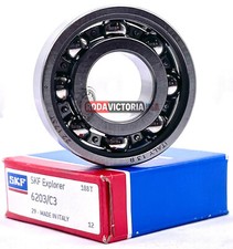 SKF 6203 C3 DEEP GROOVE BALL BEARING OPEN TYPE NO SEALS 17x40x12mm