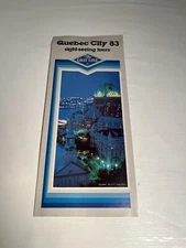 Vntg 1983 Gray Line Quebec City Tours Sight Seeing Pamphlet Brochure Canada HTF