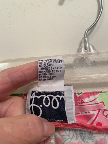 LILLY PULITZER CUFFED CAPRI SEWN CREASES FLAT FRONT DESIGNER ZIP BEACH FUN 8 - Picture 6 of 12