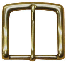 MASSIV MESSING Schnalle G&uuml;rtelschnalle nickelfrei goldfarbig &Oslash; 40 mm Stabil