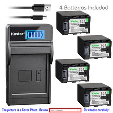 Kastar Battery LCD Charger for JVC BN-VG138 JVC Everio GZ-HM320 Everio GZ-HM330