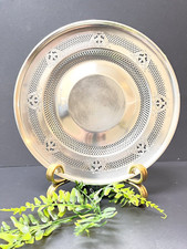 Meriden Brittannia Sterling Silver Reticulated Platter/Plate 10" Diam. 314 Gr.