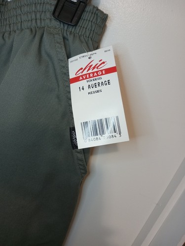 CHIC Comfort Collection Size 14 Average Womens Pull On Pants Green NEW - Picture 3 of 3