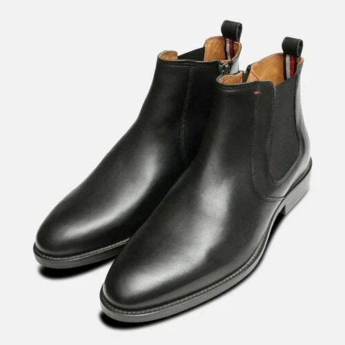Bottes noirs Tommy Hilfiger pour homme