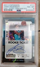 James Bouknight 2021-22 Contenders Rookie RC Auto Cracked Ice 05/25 - Jersey #