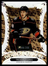 Trevor Zegras Rookie WORLD PREMIERE GOLD 2021-22 Upper Deck Ovation #WP-31 /299