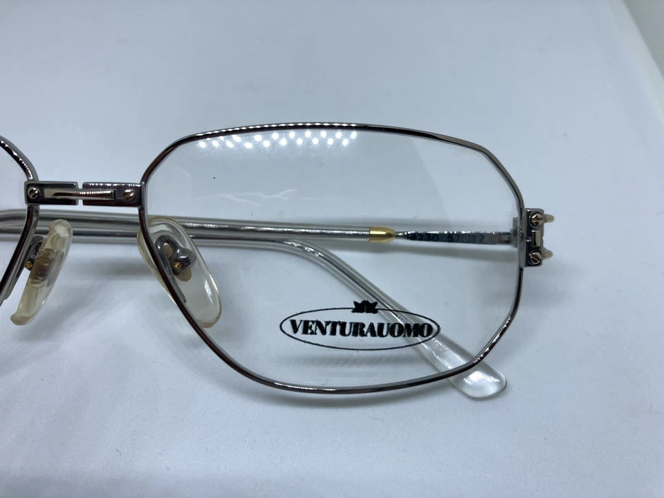 VENTURA UOMO occhiali da vista vintage metallo argento silver man glasses - Immagine 4 di 4
