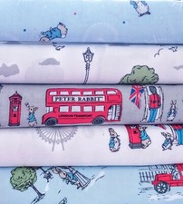 Licensed Peter Rabbit Beatrix Potter 100% Cotton Fabric Fat Quarters Quilting