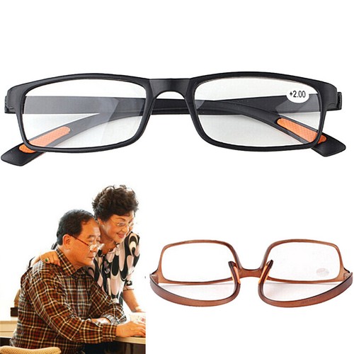 Retro-Square-Frame-No-Line-Bifocal-Progressive-Clear-Lens-Reading-Glasses-BBUS