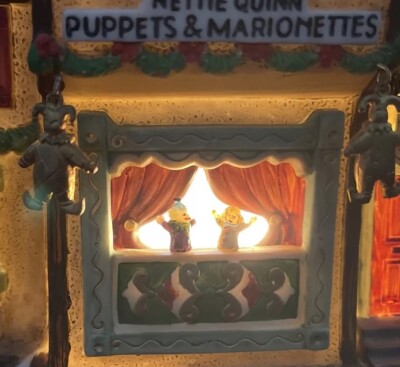 Dept 56 Dickens Christmas Village Nette Quinn Puppets Marionettes Retired 58344