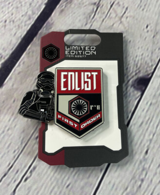 Disney Parks Star Wars Enlist First Order TIE Fighter Pilot Slider LE Pin