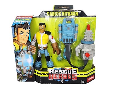  Rescue Heroes *CARLOS KITBASH* Figure & Accessory 2018 Fisher Price Mechanic