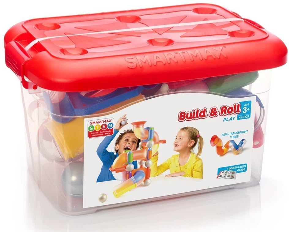 SmartMax Build & Roll 44-piece Magnetic STEM Building Set w/Case - Image 2 of 4