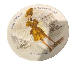 Darcelau & Fils Porcelain Plate Limoges France 1978