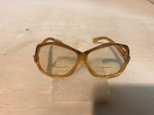 Vintage Oscar De La Renta Women Big Eyeglass Frames Gold Tone Glasses