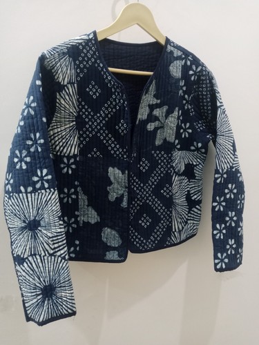 Handmade Patch Work Jacket Kantha Quilt - Picture 4 of 7