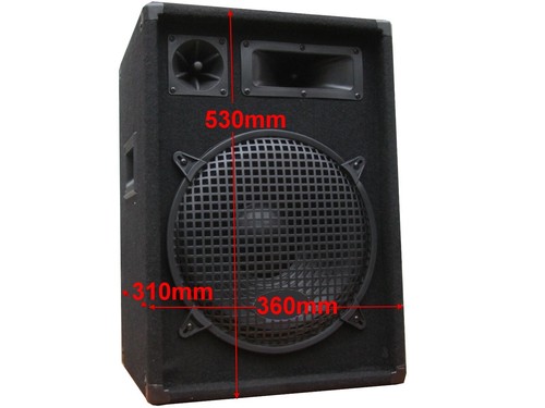 Das PA-SET 73 Musik Anlage 3wege Boxen 30cm Subwoofer 2900Watt + LED Light Bar - Bild 4 von 12