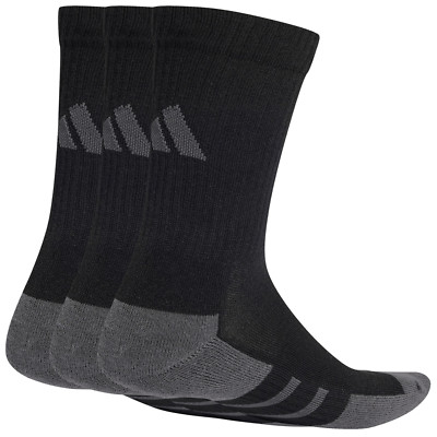 ADIDAS ESSENTIALS CLIMACOOL HERREN GOLF CREW SOCKEN SCHWARZ / MULTIBUY 3 PAAR PACK