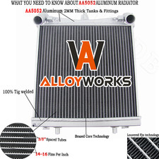 Upgraded 2 Row Left Side Radiator For PORSCHE 911/996/BOXSTER/986 97-07