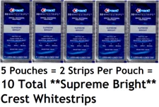 5 - CREST 3D White Supreme BRIGHT Flex-Fit Whitestrips Teeth Whitening Strips