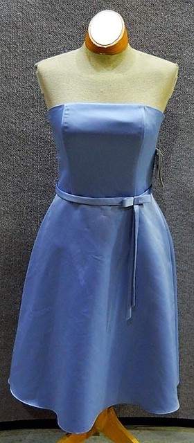 periwinkle satin dress