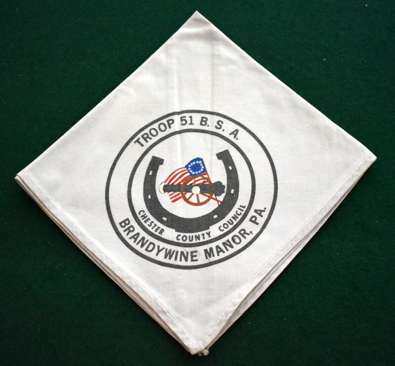 BOY SCOUT TROOP NECKERCHIEF BRANDYWINE MANOR, PA TROOP 51 eBay