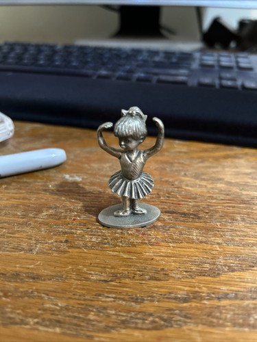 Bailarina de peltre niña Hudson #678 miniatura 2” estatuilla escultura bailarina Wœ - Imagen 11 de 13